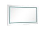 36*24 LED Lighted Bathroom Wall Mounted Mirror with High Lumen+Anti-Fog Separately Control+Dimmer Function