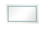 36*24 LED Lighted Bathroom Wall Mounted Mirror with High Lumen+Anti-Fog Separately Control+Dimmer Function