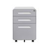 3 Drawer File Cabinet with Lock; Metal Filling Cabinets for Office Home; Rolling Mobile File Cabinets for Legal Letter on Wheels Under Desk Design