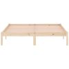 Bed Frame 59.8"x79.9" Solid Wood Pine Queen