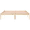 Bed Frame 53.9"x74.8" Solid Wood Pine Full