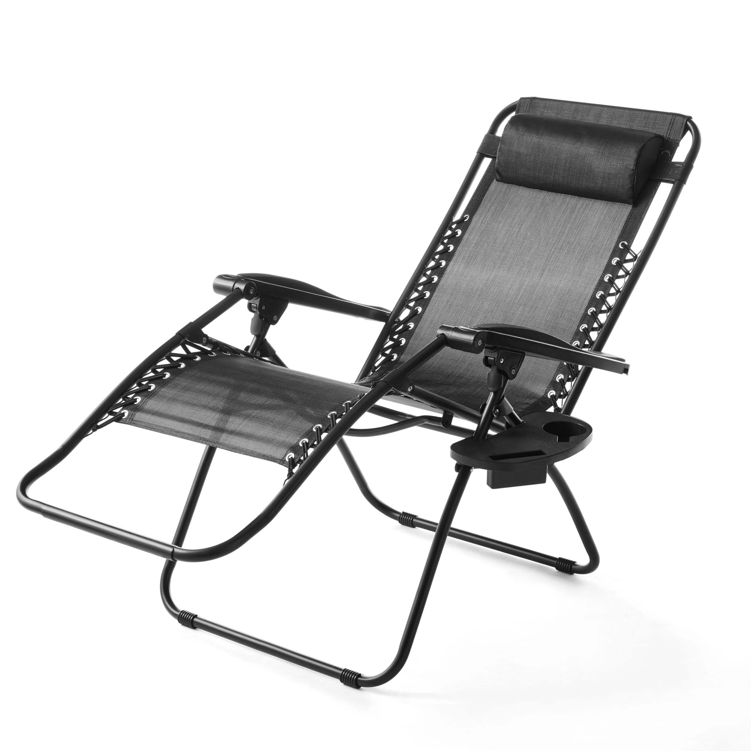 Zero Gravity Chair Lounger, 2 Pack Black