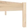 Bed Frame 76"x79.9" Solid Wood Pine King