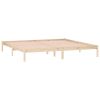 Bed Frame 76"x79.9" Solid Wood Pine King