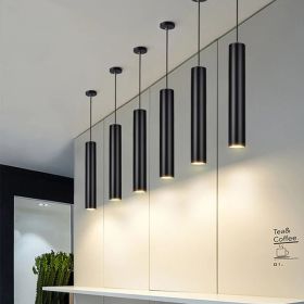 Long-tube Suspended Ceiling Lamp (Option: Black-3x50cm-Neutral light)