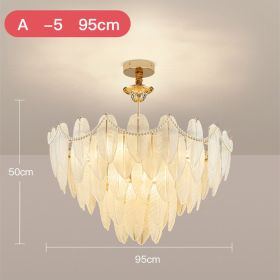 French Cream Wind Pendant Light Luxury (Option: A-95cm five layer)