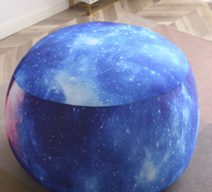 Lazy Sofa Bean Bag Removable Washable Balcony Lying (Option: Starrysky-75X45CM)