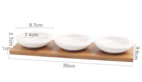 Ceramic Dried Fruit Dish Dish Plate (Option: H)