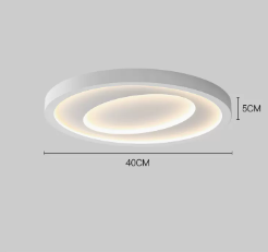 Bedroom Room Led Master Bedroom Study Ceiling Light (Option: The moon is white and neutral-40CM 43watts)