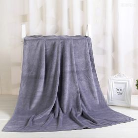 Large Cotton Absorbent Quick Drying Lint Resistant Towel (Option: Grey extra thick-150x200cm)