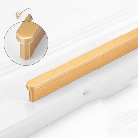 Gold Wardrobe Door Handle Lengthened Aluminum Alloy Cabinet Drawer Cabinet Door Handle (Option: L5319 Brushed Gold1000)