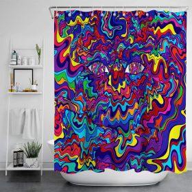 Digital Print-free Bathroom Curtain (Option: YLLHFK12-180x180CM)