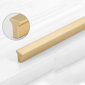 Gold Wardrobe Door Handle Lengthened Aluminum Alloy Cabinet Drawer Cabinet Door Handle (Option: T base model Gold160)