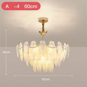 French Cream Wind Pendant Light Luxury (Option: A-60cm four layer)