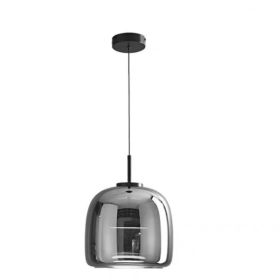 Italian Minimalist Ashtray Glass Bedroom Bedside Chandelier (Option: Three Colors-Smoke Gray 1515CM)