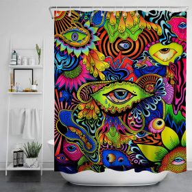 Digital Print-free Bathroom Curtain (Option: YLLHFK14-180x180CM)