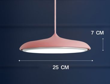 Nordic Modern Simple LED Chandelier Restaurant Chandelier Designer Chandelier (Option: Pink-25cm)