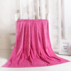 Large Cotton Absorbent Quick Drying Lint Resistant Towel (Option: Pink extra thick-100x200cm)