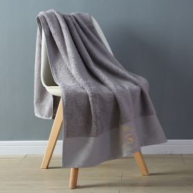 Five-star Hotel Bath Towels Are Soft And Absorbent (Option: Business grey-80x160cm)