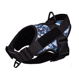 Reflective Explosion-proof Impact Traction Vest (Option: Blue camouflage-M)