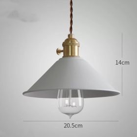 Nordic Macaron Twist Switch Dining Room Copper Chandelier (Option: White-Led bulb)