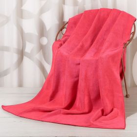 Large Cotton Absorbent Quick Drying Lint Resistant Towel (Option: Rose-120x200cm)