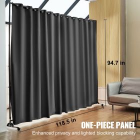 VEVOR Room Divider, Room Dividers and Folding Privacy Screens, Fabric Partition Room Dividers for Office, Bedroom, Dining Room, Study, Freestanding (Color: Gray, size: 96 √ó 120 Inches)