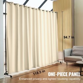 VEVOR Room Divider, Room Dividers and Folding Privacy Screens, Fabric Partition Room Dividers for Office, Bedroom, Dining Room, Study, Freestanding (Color: Off White, size: 96 √ó 120 Inches)