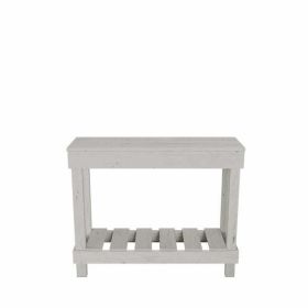 Farmhouse Reclaimed Wood Small Sofa Table (Actual Color: White)