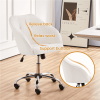 Modern Velvet Adjustable Swivel Office Chair