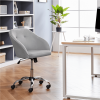 Modern Velvet Adjustable Swivel Office Chair