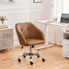 Modern Velvet Adjustable Swivel Office Chair