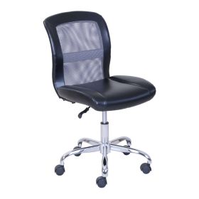 Mid-Back, Vinyl Mesh Task Office Chair (Color: Black & Gray)