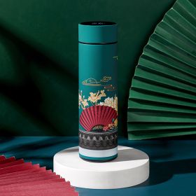 Chinese Style Retro Cup Ins Feng Guochao (Option: Chinese style green-USB)
