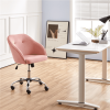 Modern Velvet Adjustable Swivel Office Chair