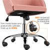 Modern Velvet Adjustable Swivel Office Chair