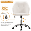 Modern Velvet Adjustable Swivel Office Chair