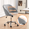 Modern Velvet Adjustable Swivel Office Chair