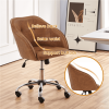 Modern Velvet Adjustable Swivel Office Chair