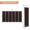 6 Feet 6-Panel Room Divider with Steel Support Base