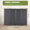 VEVOR Room Divider, Room Dividers and Folding Privacy Screens, Fabric Partition Room Dividers for Office, Bedroom, Dining Room, Study, Freestanding