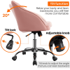 Modern Velvet Adjustable Swivel Office Chair