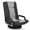 360-Degree Swivel Gaming Floor Chair with Foldable Adjustable Backrest