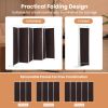 6 Feet 6-Panel Room Divider with Steel Support Base