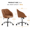 Modern Velvet Adjustable Swivel Office Chair