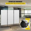 VEVOR Office Partition Room Divider Wall w/Thicker Non-See-Through Fabric Office Divider Steel Base Portable Office Walls Divider Cream Room Partition