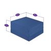 4'' Adult Tri-Fold Memory Foam Mattress, Blue, Narrow Twin