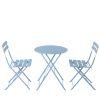 Round 2 Person - 23.6" Long Bistro Set (7 Colors Available)