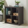 4-Cube Storage Organizer, Solid Black