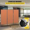 VEVOR Office Partition Room Divider Wall w/Thicker Non-See-Through Fabric Office Divider Steel Base Portable Office Walls Divider Cream Room Partition